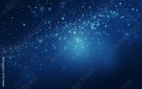 Abstract blue dust particles background