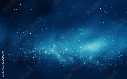 Abstract blue dust particles background