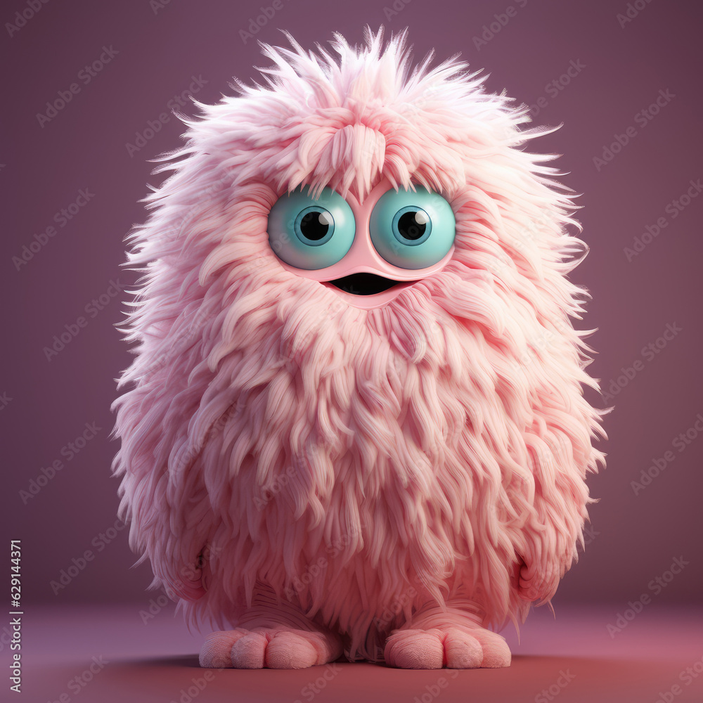 crazy mad funny cute tiny Monster, generative AI illustration crazy mad funny cute tiny Monster, generative AI illustration