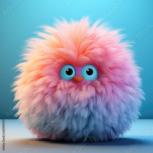 crazy mad funny cute tiny Monster, generative AI illustration