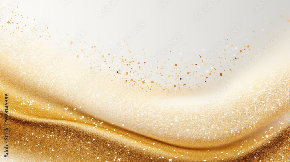 Abstract luxury gold color glitter shiny on white background Abstract luxury gold color glitter shiny on white background