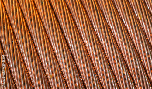 copper wires with visible details. background or texture