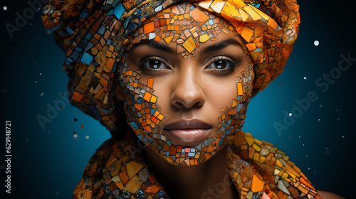 A digital mosaic of women from diverse cultures and backgrounds, united against violence 