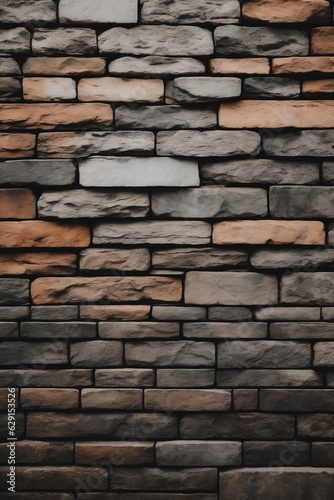 Grunge Stone Brick Wall Background Texture Photo