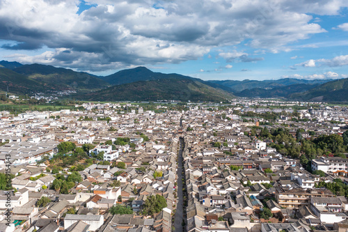 Buildings and landscapes in Weishan, Yunnan, China. photo