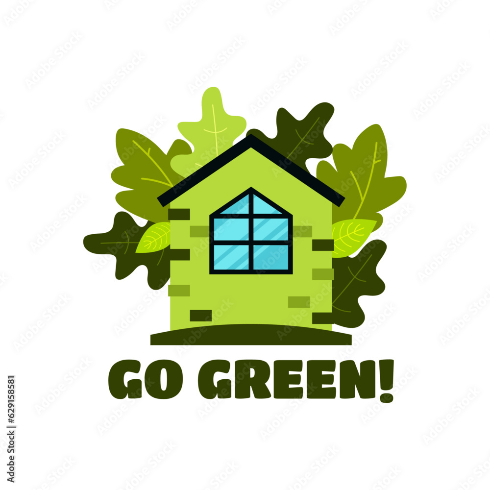 Vector slogan save environment, renewable energy and green earth on ...