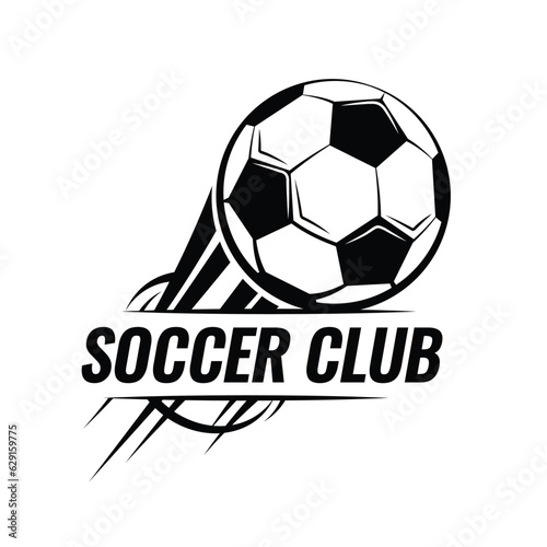 Soccer ball football tournament icons. Symbol or emblem. vector illustration