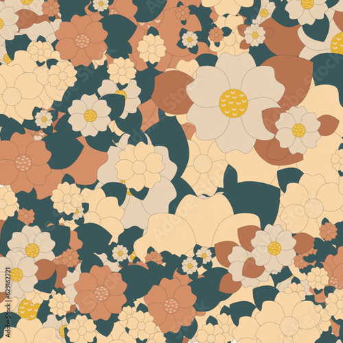 VINTAGE FLOWER PATTERN ILLUSTRATION