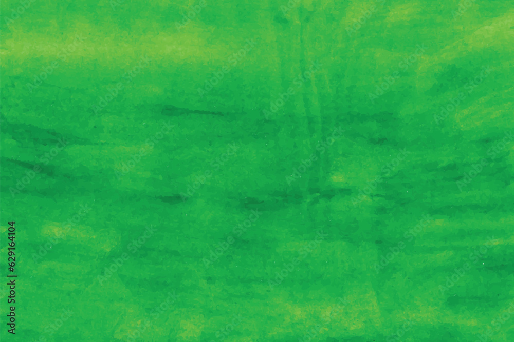 Green water color brush isolated background banner or poster design