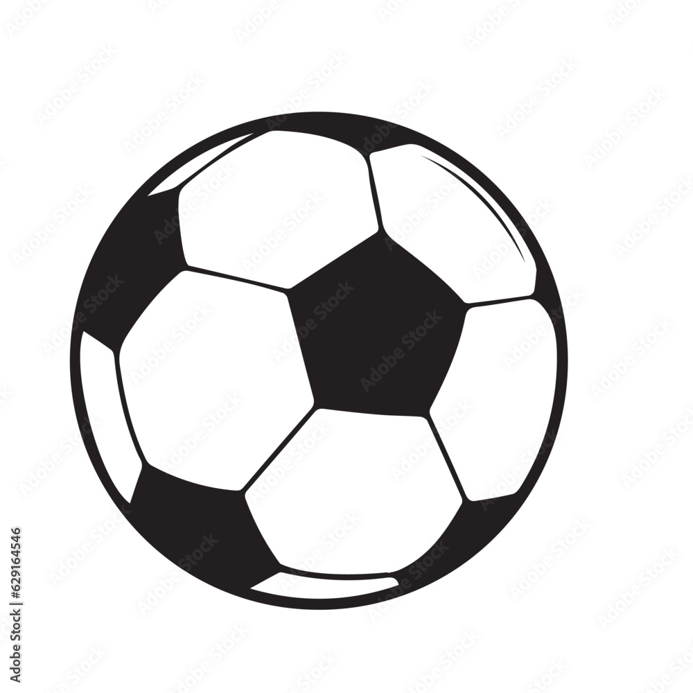 Football icon vector silhouette Football icon vector silhouette