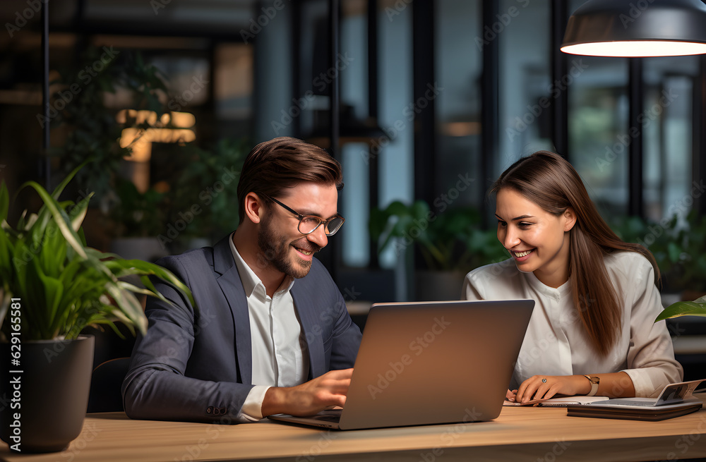 business people working together in office