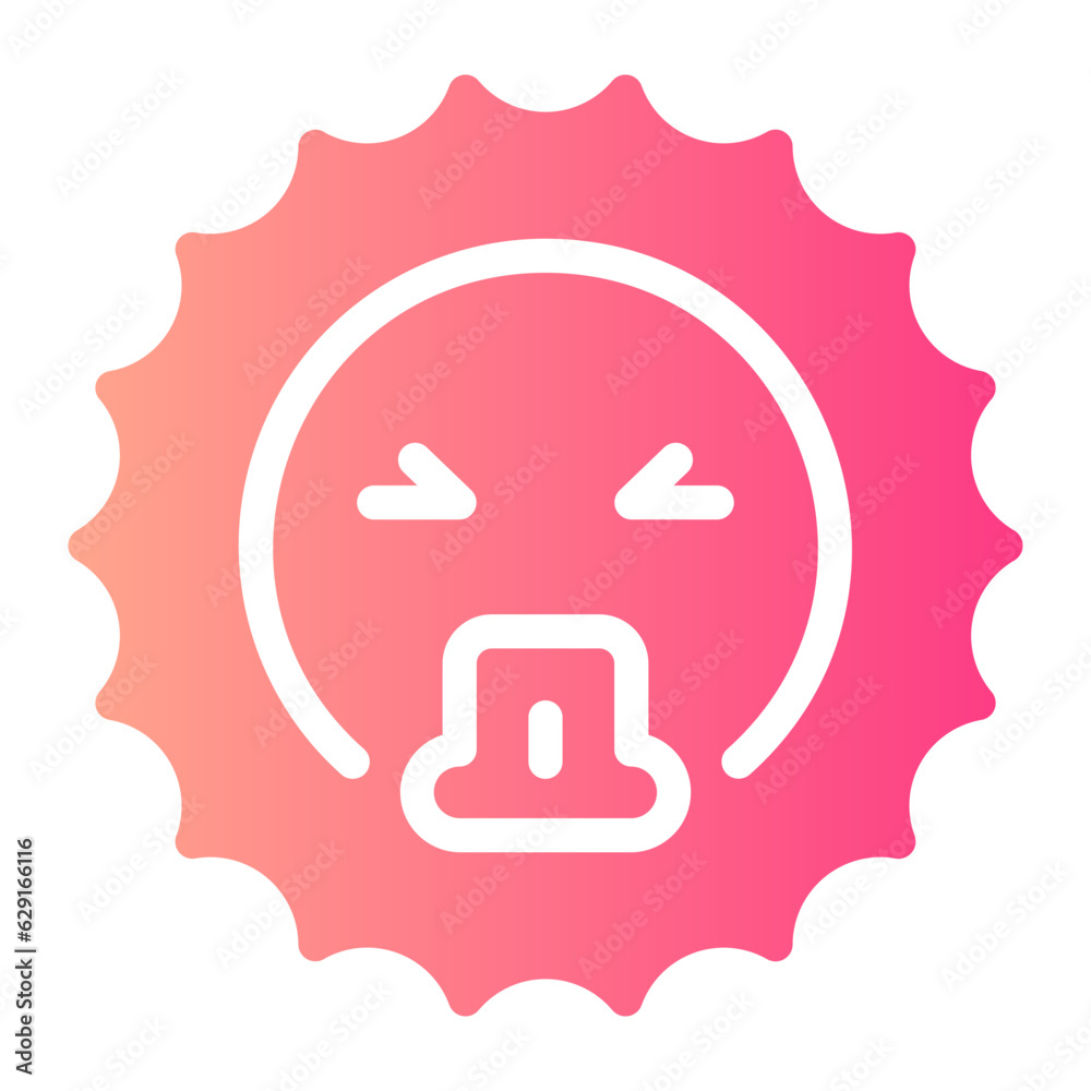 vomiting gradient icon vomiting gradient icon