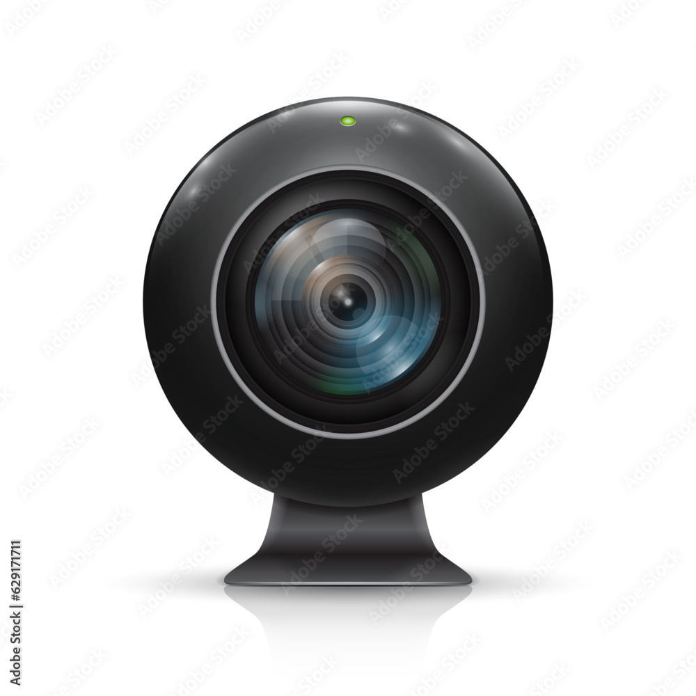 Web camera on a white background. Vector illustration. Web camera on a white background. Vector illustration.