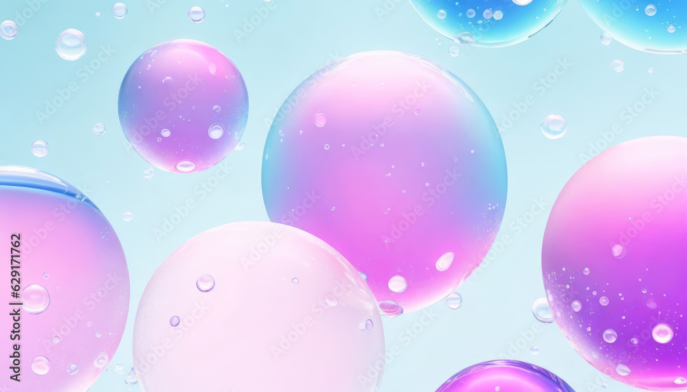 Pink and Purple Bubbles background