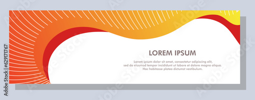 Abstract banner design. Vector shape background. Modern Graphic Template Banner pattern for social media and web sites.