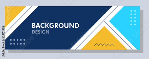 Abstract banner design. Vector shape background. Modern Graphic Template Banner pattern for social media and web sites.