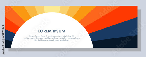 Abstract banner design. Vector shape background. Modern Graphic Template Banner pattern for social media and web sites.
