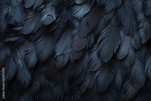 Abstract black feather background © NEXTUZ