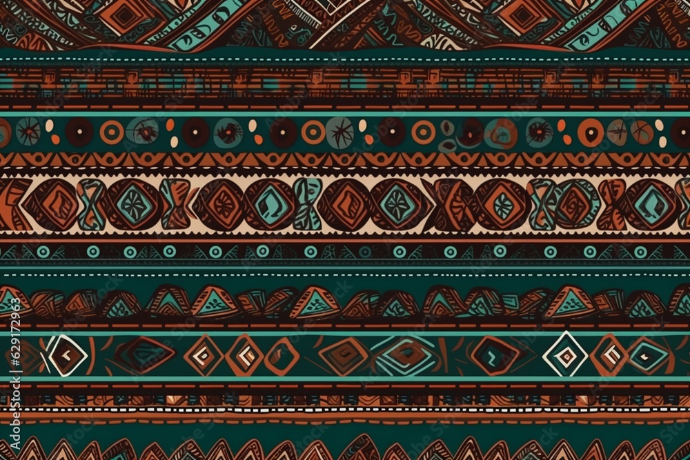 Ethnic handmade ornament seamless pattern Ethnic handmade ornament seamless pattern