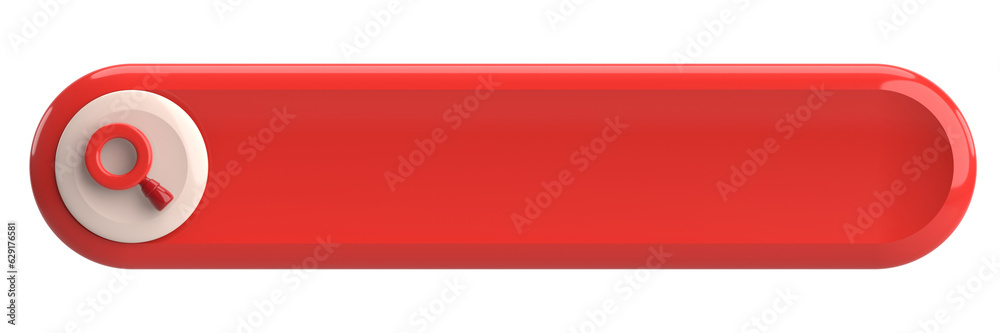 Search field. Search bar. 3D illustration. Search field. Search bar. 3D illustration.