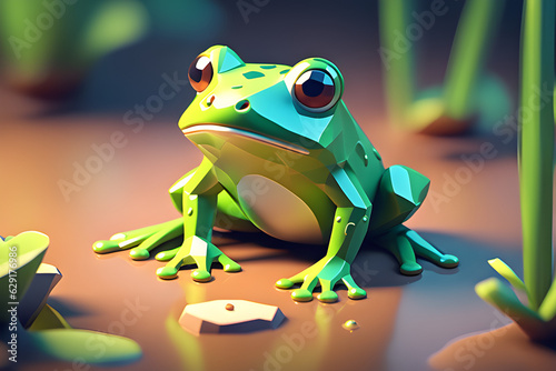 A cute frog character