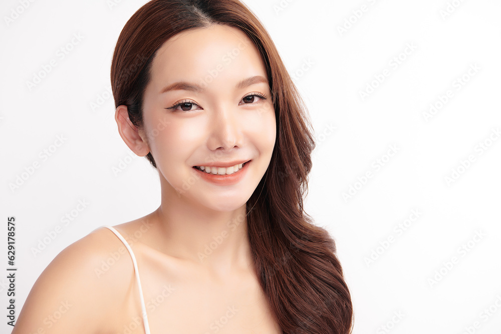 Beautiful young asian woman with clean fresh skin on white background, Face care, Facial treatment, Cosmetology, beauty and spa, Asian women portrait. Beautiful young asian woman with clean fresh skin on white background, Face care, Facial treatment, Cosmetology, beauty and spa, Asian women portrait.