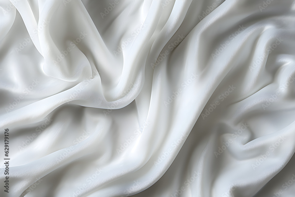 Obraz premium Soft wthite velvet textile background created with Generative AI technology