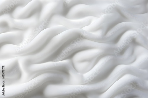 Soft wthite velvet textile background created with Generative AI technology