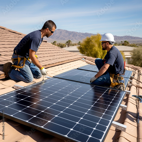 solar panels installation construction energy 