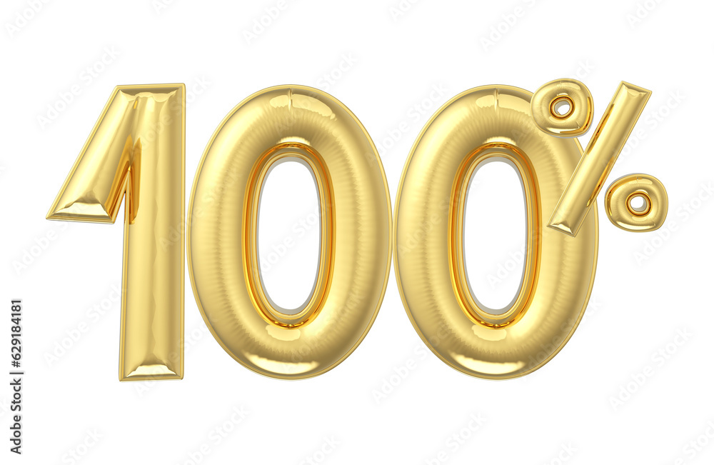 number gold 3d render number gold 3d render