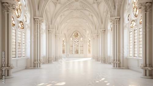 Cathedral Hallway Wall Backdrop of Luxury