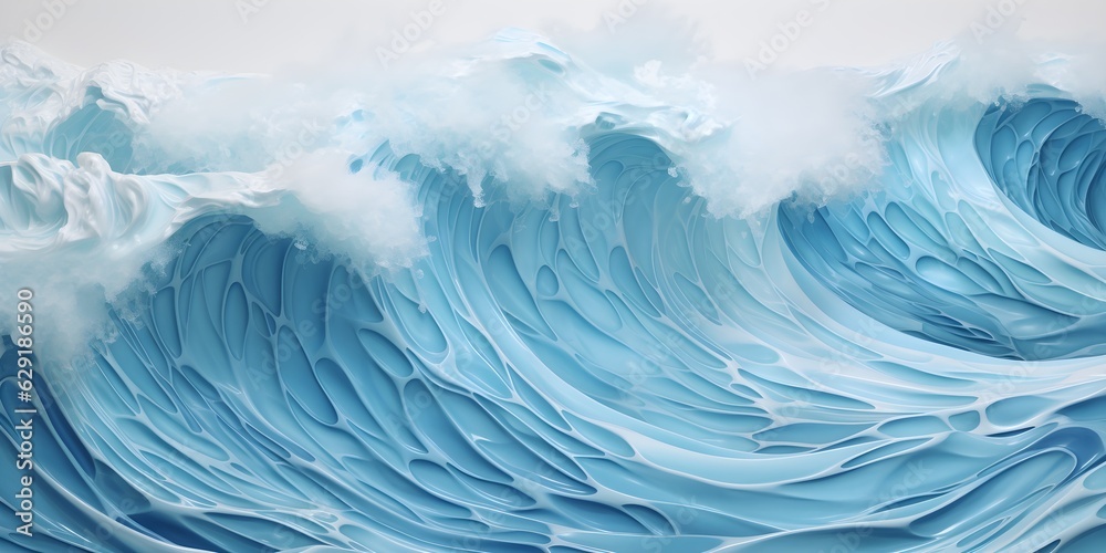 Sea wave floating background. Waves sea wallpaper hyperrealistic compositions created with Generative AI technology Sea wave floating background. Waves sea wallpaper hyperrealistic compositions created with Generative AI technology