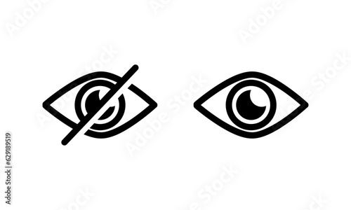 Eye icon design template illustration