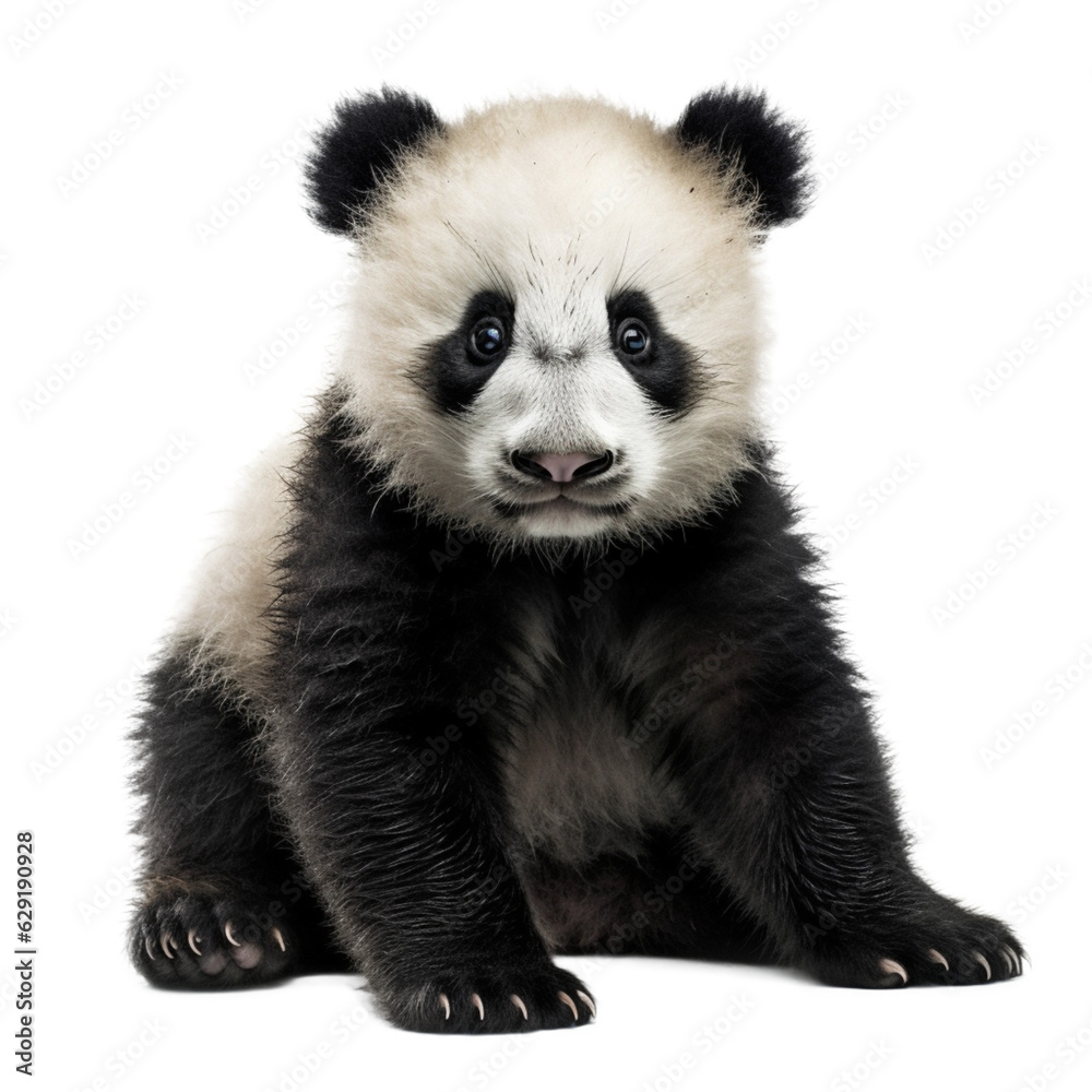 baby panda isolated on transpatent background baby panda isolated on transpatent background