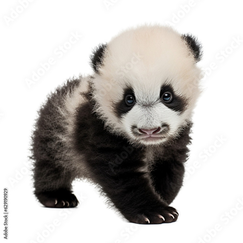 baby panda isolated on transpatent background © PawsomeStocks