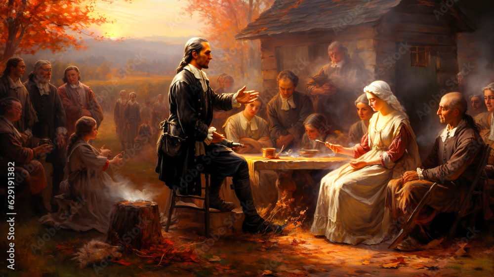 The first proclamation of Thanksgiving. George Washington announced that Thanksgiving would be on November 26th.