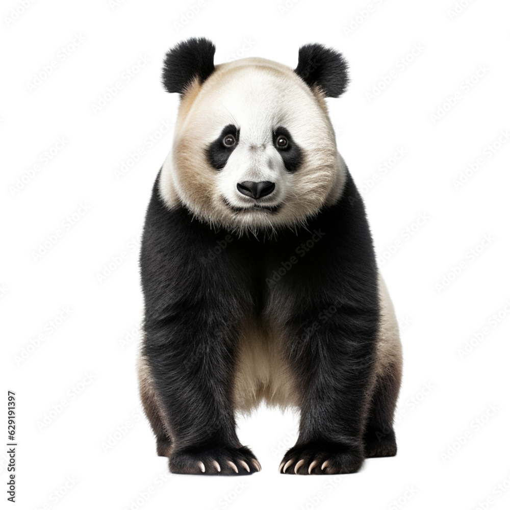 Fototapeta premium panda isolated on transpatent background
