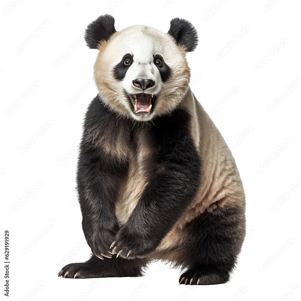 panda isolated on white background panda isolated on white background