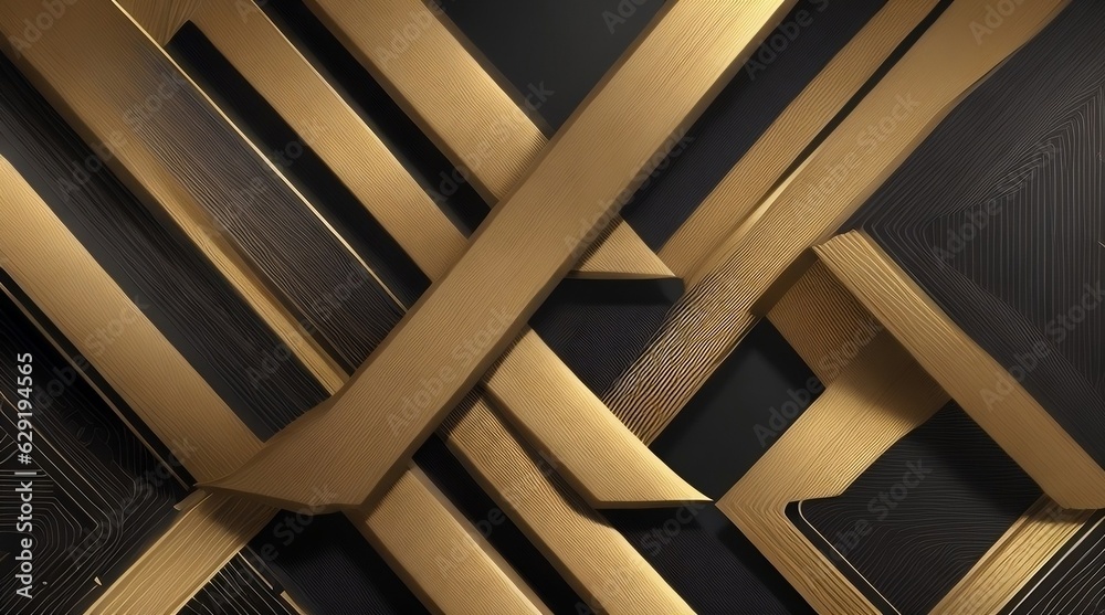 Black and golden Metal Pattern - Generative AI
Black and golden Metal Pattern - Generative AI