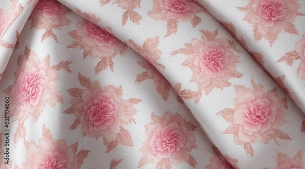 Silk Fabric - Flowes Pattern - Generative AI
Silk Fabric - Flowes Pattern - Generative AI