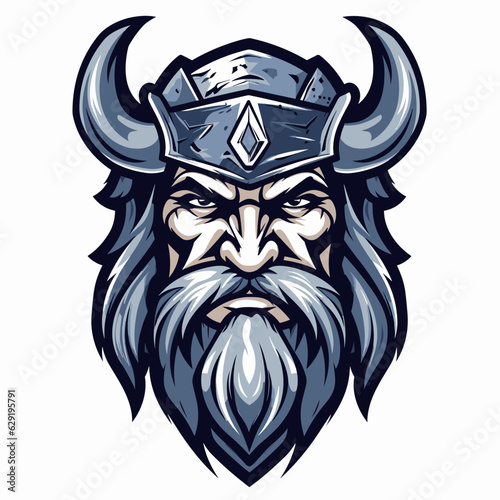 Esport vector logo viking, viking icon, viking head, vector, sticker