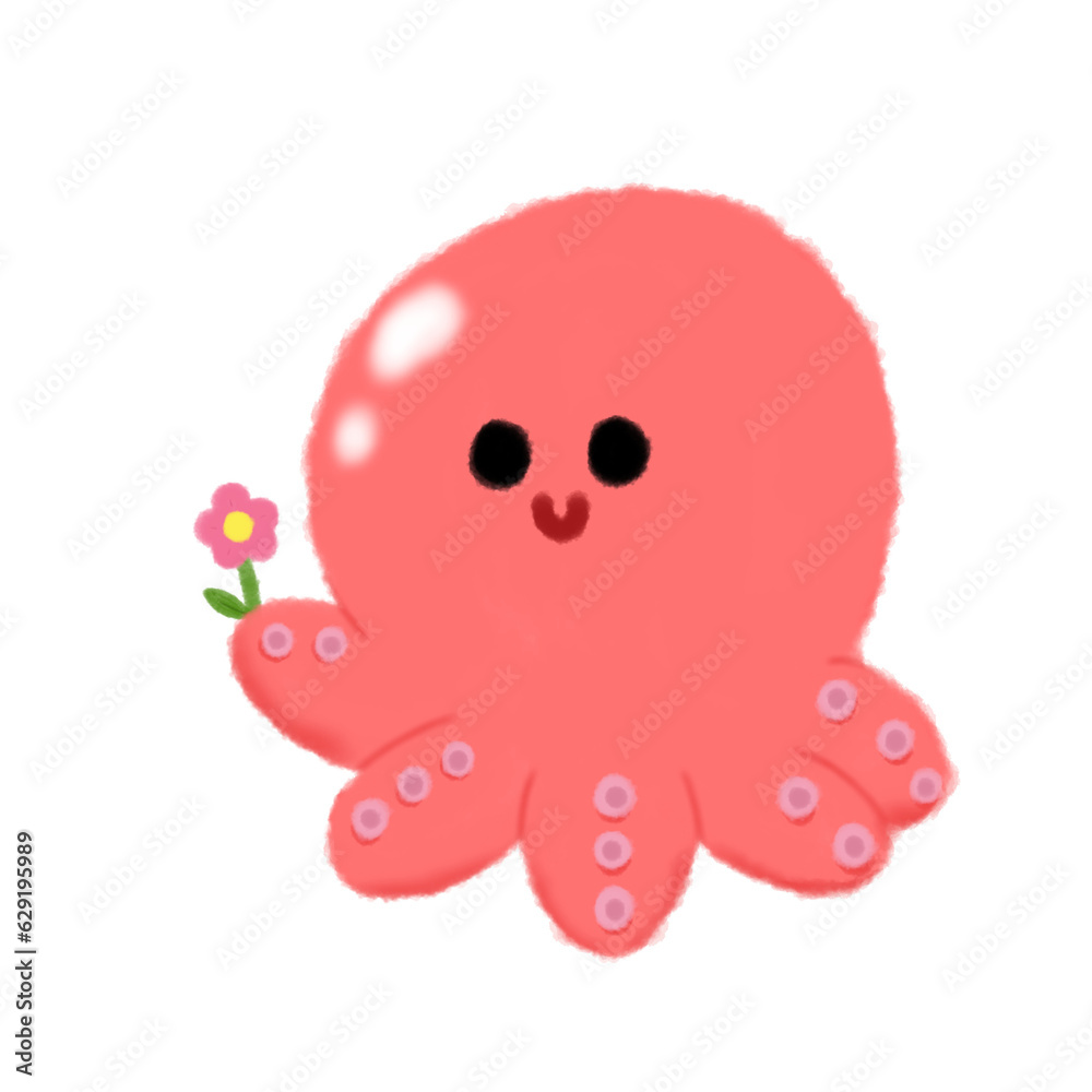 octopus isolated on white octopus isolated on white