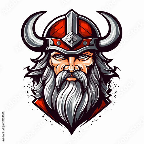 Esport vector logo viking  viking icon  viking head  vector  sticker