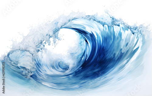 Sea wave floating background. Waves sea wallpaper hyperrealistic compositions created with Generative AI technology