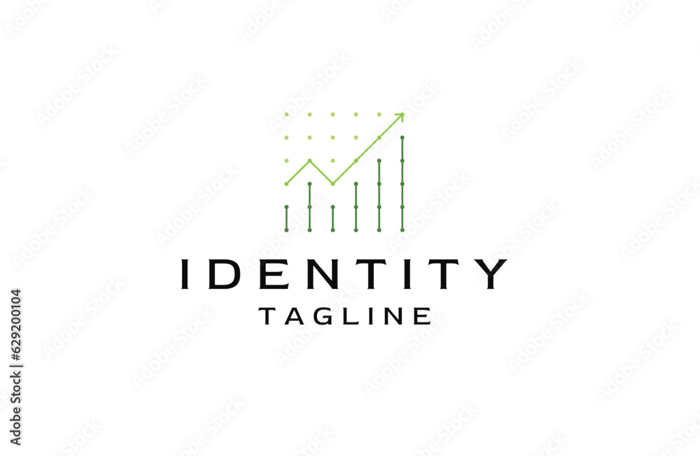 Finance graph chart arrow logo icon design template flat vector Finance graph chart arrow logo icon design template flat vector