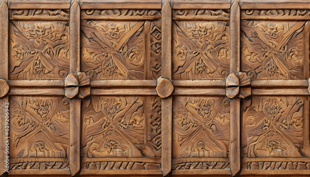detail of a wooden door, a handcrafted wooden mosaic pattern with intricate details, wood texture with a pattern, wallpaper wooden, wallpaper, old wooden door