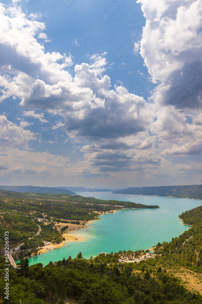 Lake of Sainte-Croix in Var department, Provence, France