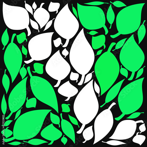 seamless pattern with leaves