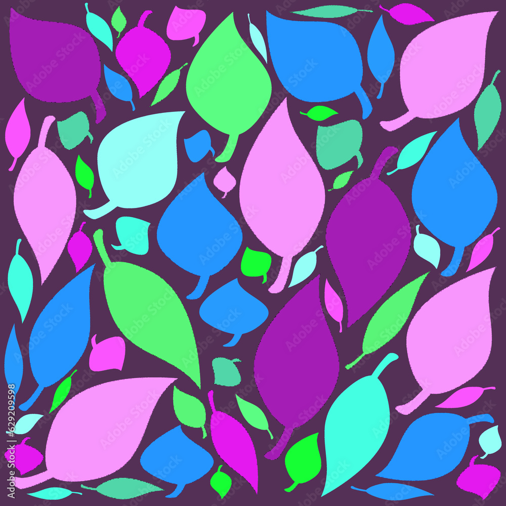 abstract leaf pattern