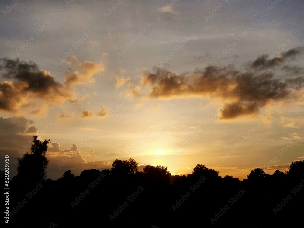 sunset in the clouds